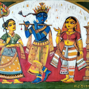 CLKC02. Krishnendu Chaki. Acrylic on canvas. 18 x 24 inches. 2024. CLKC02. Krishnendu Chaki. Acrylic on canvas. 18 x 24 inches. 2024.