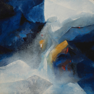 DPR01. Pradip Rakshit. Acrylic on canvas. 24 x 30 inches. 2026. DPR01. Pradip Rakshit. Acrylic on canvas. 24 x 30 inches. 2026.